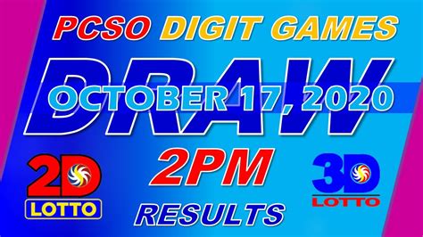 3d result today 2pm